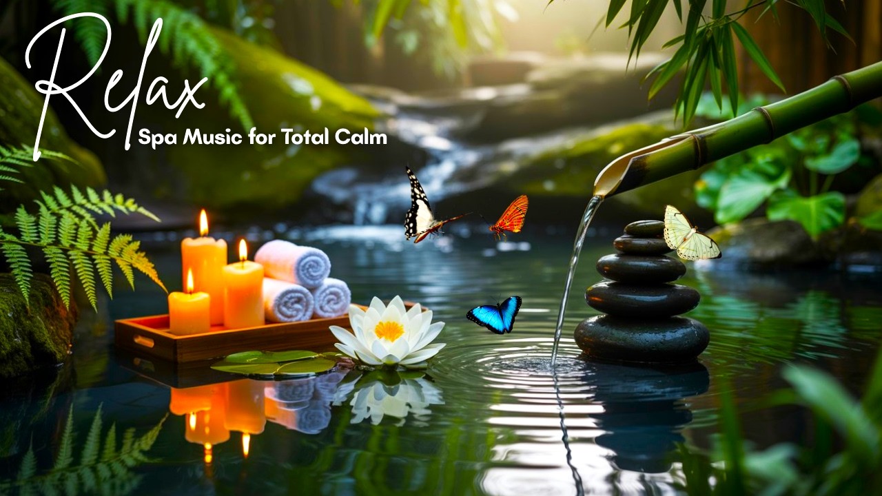 Peaceful Zen Spa Music 🕯️ | Onsen no Seijaku – Relaxing Piano & Crystal Water