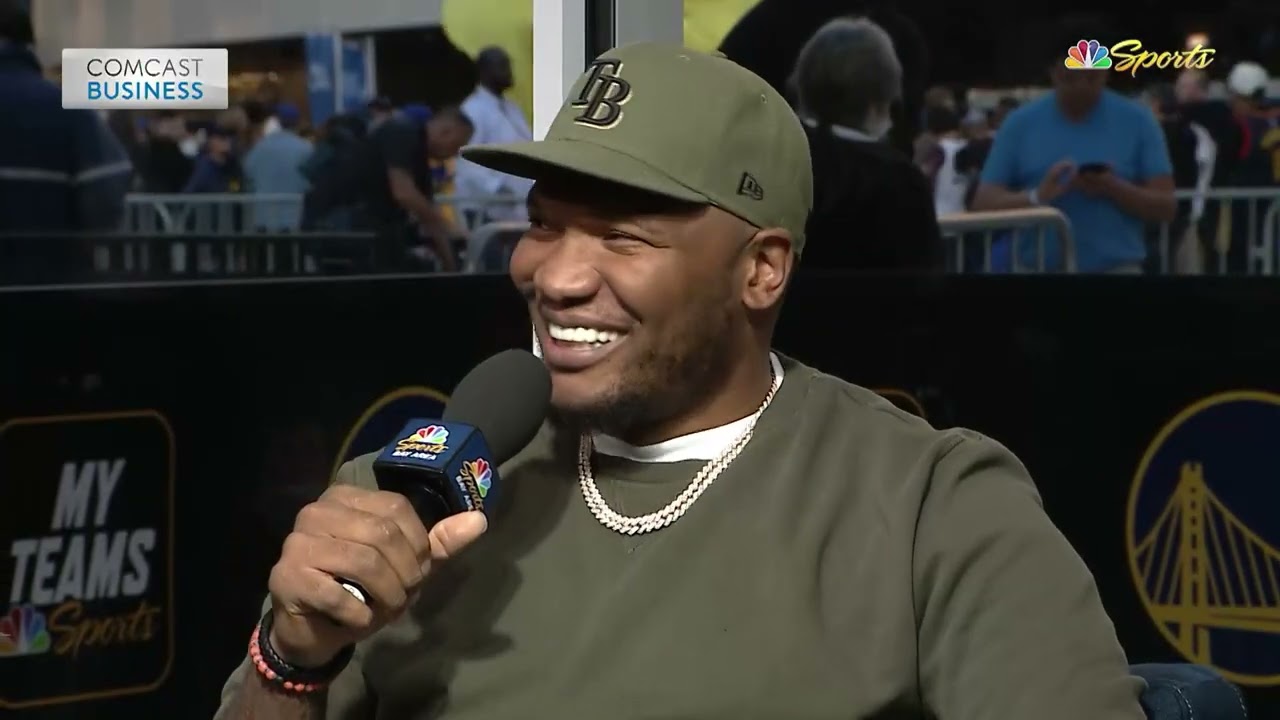 Marreese Speights returns to SF to celebrate the Warriors’ 2021-22 NBA