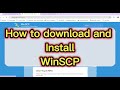 Learn How to download WinScp