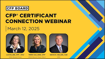 CFP® Certificant Connection Webinar - March 12, 2025