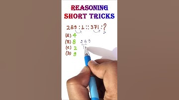 Short Trick for SSC  Reasoning Short Tricks || #shorts CTET, TET, SUPER TET