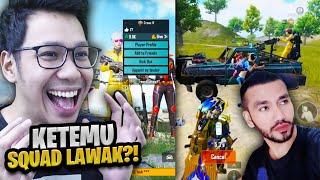 WOW! MAIN RANDOM MALAH KETEMU SQUAD LAWAK? AUTO NGAKAK! - PUBG MOBILE