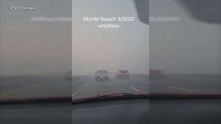 Crews battle wildfires in North and South Carolina amid dry conditions and gusty winds