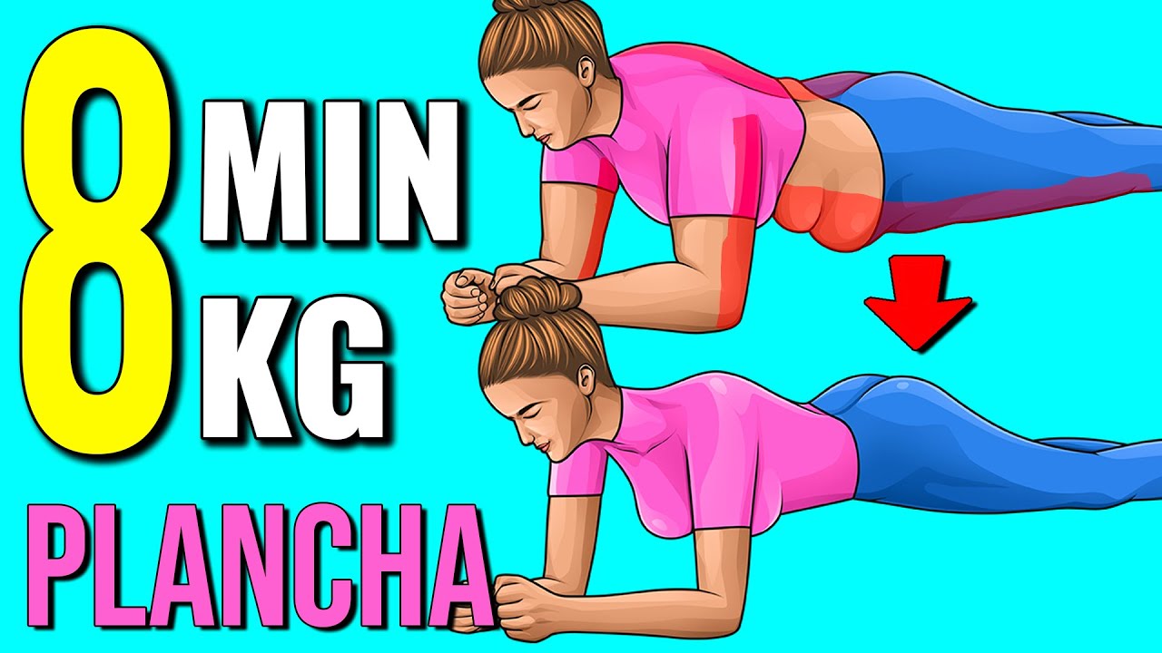 Miniatura del vídeo: 8 MIN 8 PLANCHAS 8KG RETO DE PÉRDIDA DE PESO