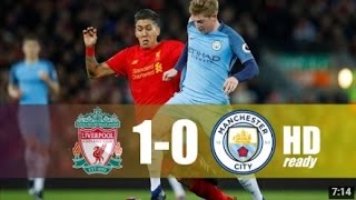 Liverpool vs manchester city 1-0 match highlights liverpo...