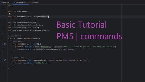 Starting Tutorial PM5 | Pocketmine Coding Tutorial 1