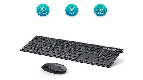 Jelly Comb Rechargeable Dual-Mode(Bluetooth 4.0 + USB) Wireless Keyboard and Mouse Combo