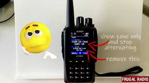 Alinco DJ-MD5 dual band DMR hidden ZONE display setting! Great news for HAM radio operators.