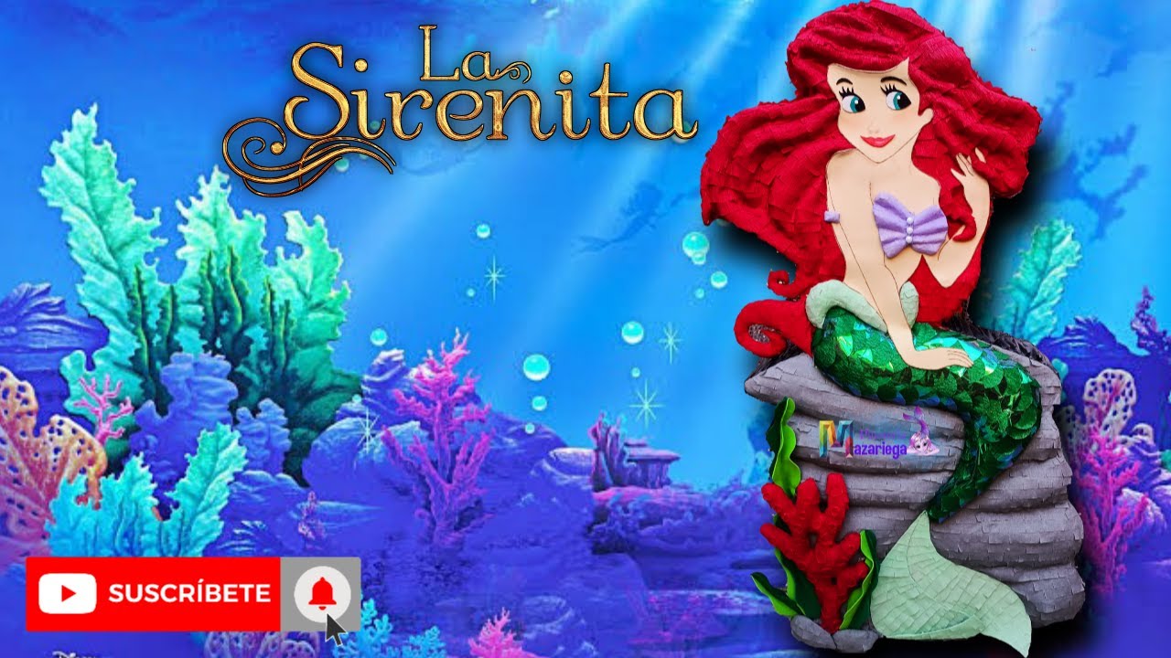 Sirenita ariel/ 2D/ Relieve