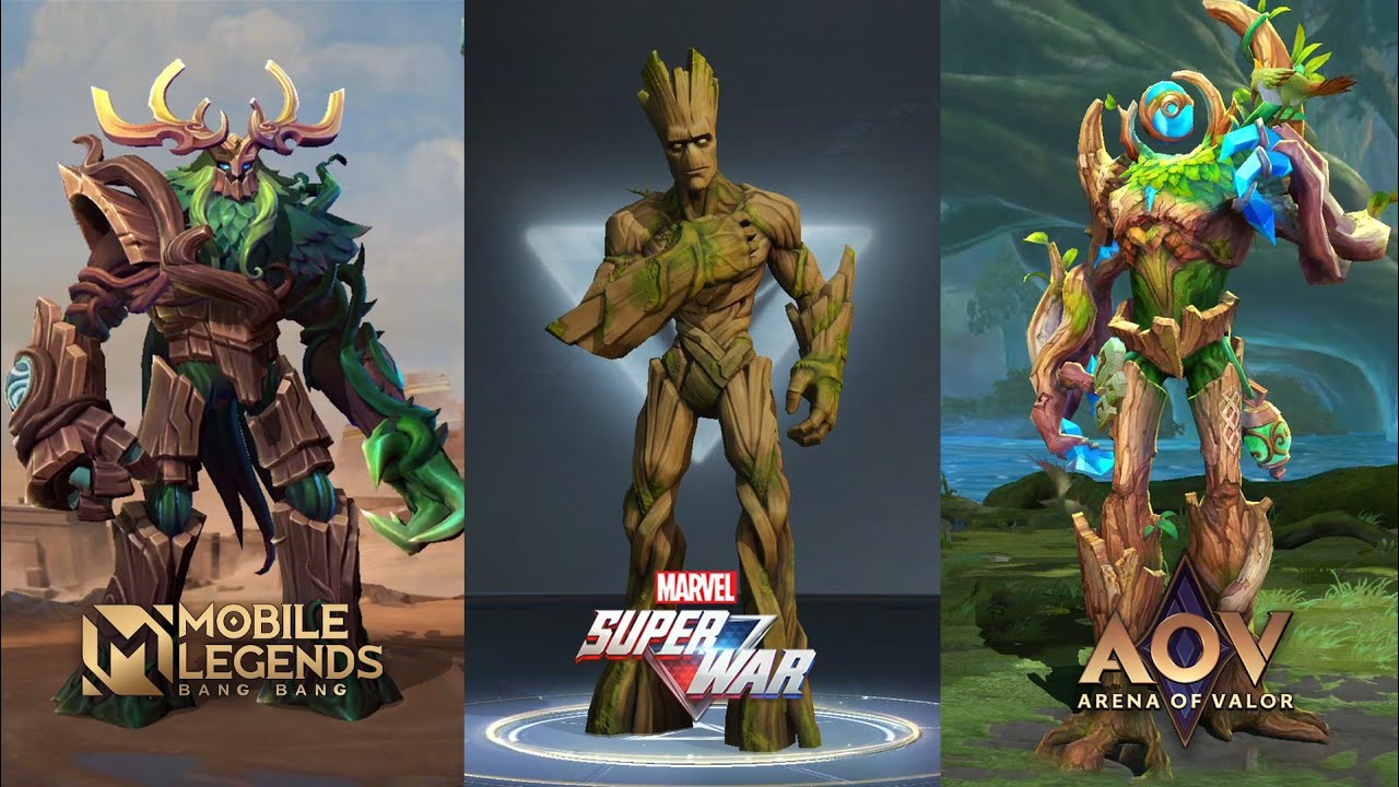 Plant Hero Battle - Mobile Legends Vs Marvel Super War Vs AoV - Hero Comparisson