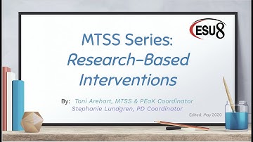 MTSS Mondays Research-based  Interventions