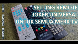 How to Set Up a Universal Joker TV Remote, For All TVs