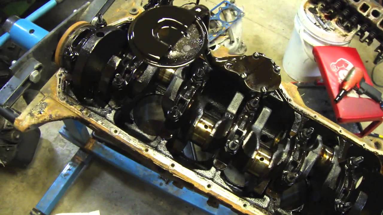 Jeep Engine Tear Down Crankshaft Removal and Inspection YouTube