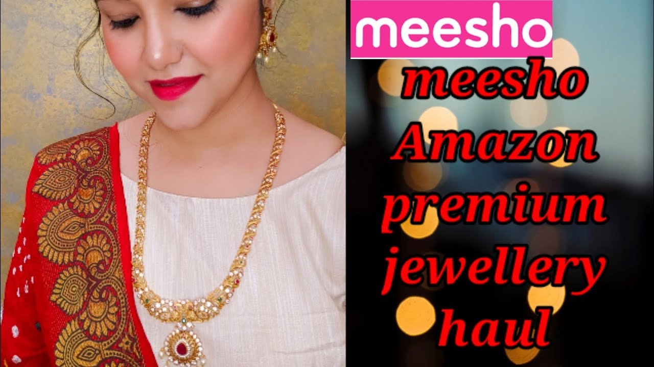 meesho, amazon premium jewellery haul/ royal look wedding special jewellery haul/ pooja choyal