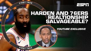 Stephen A. says NO James Harden and 76ers relationship isn't SALVAGEABLE 😳 | First Take YT Exclusive