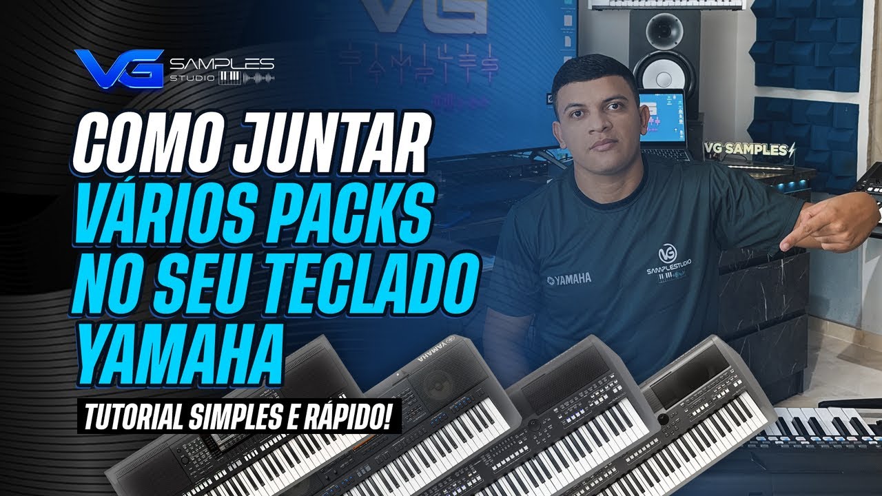 COMO JUNTAS VÁRIOS PACKS NO SEU TECLADO YAMAHA 🎹 670\S770\S775\S970\S975\SX600\SX700-SX900\GENOS