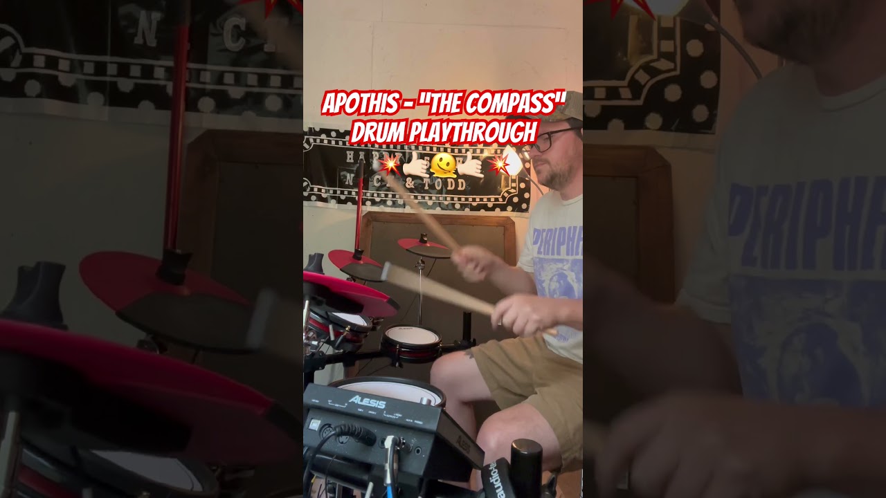 New drum playthrough of the song “The Compass” by Apothis. Check it out on my channel! 