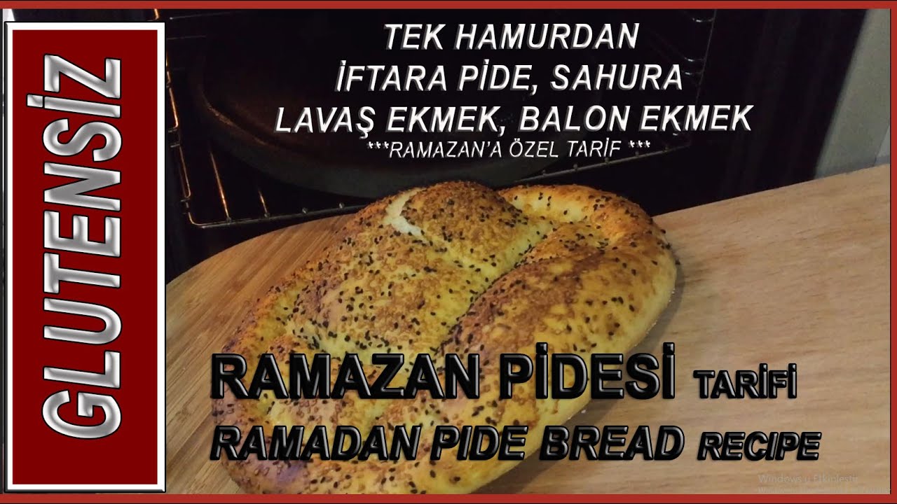 Glutensiz Ramazan Pidesi,  Balon ve Lavaş ekmek tarifi / Gluten free Ramadan Pide recipe