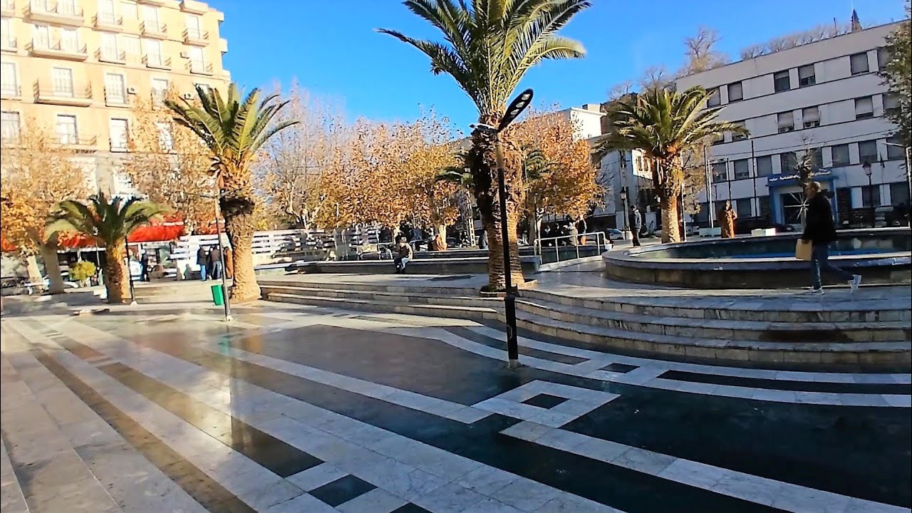 شاهدو هذه الساحة العمومية الرائعة وسط مدينة تيارت BEAUTIFUL PLACE IN TIARET
