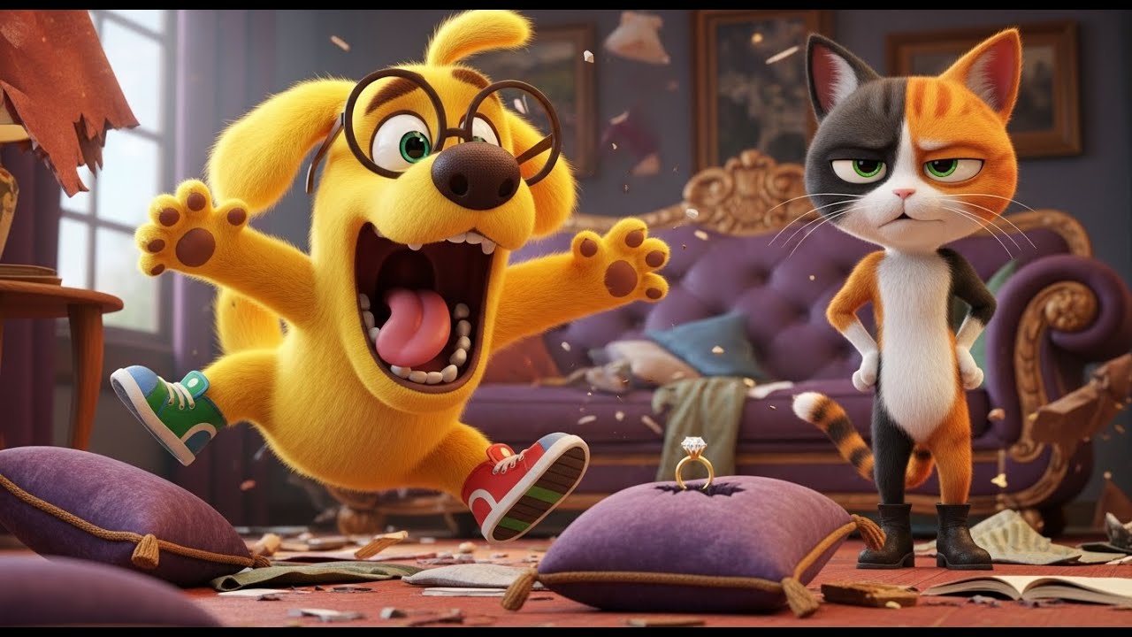 NEW! [CAT DETECTIVE] Special Mission 3: Overzealous Dog DESTROYS Living Room Looking for Ring! 😂