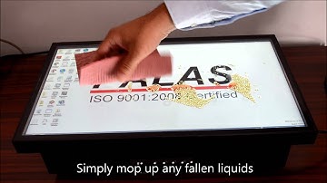 PALAS Touch Displays Liquid Drop Test