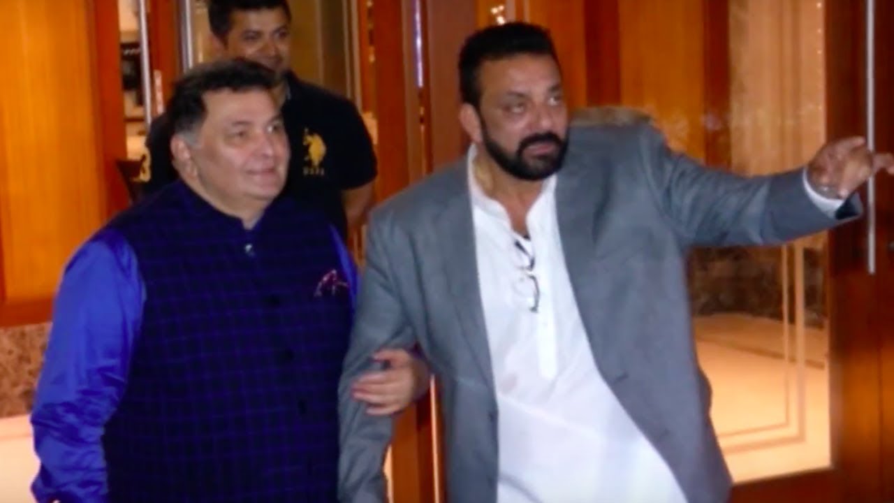Drunk Sanjay Dutt greets media @ Diwali bash 2017