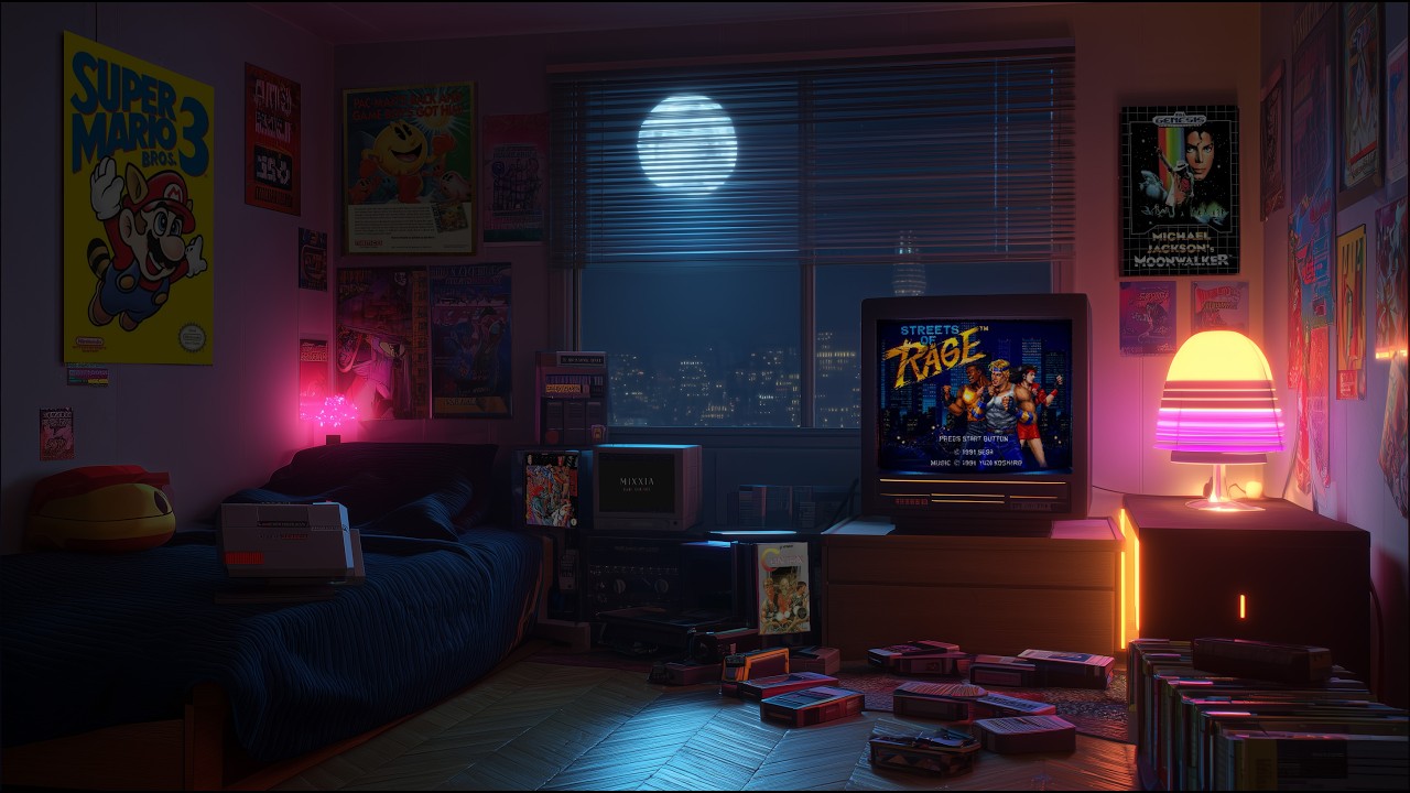 Retro Game Music 🎮 – 80s Chill Synth-wave Mix