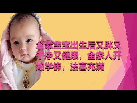 全素宝宝出生后又胖又干净又健康，全家人开始学佛，法喜充满           心灵法门