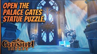 Open the Palace gates puzzle. (Pale crown palace) screenshot 4