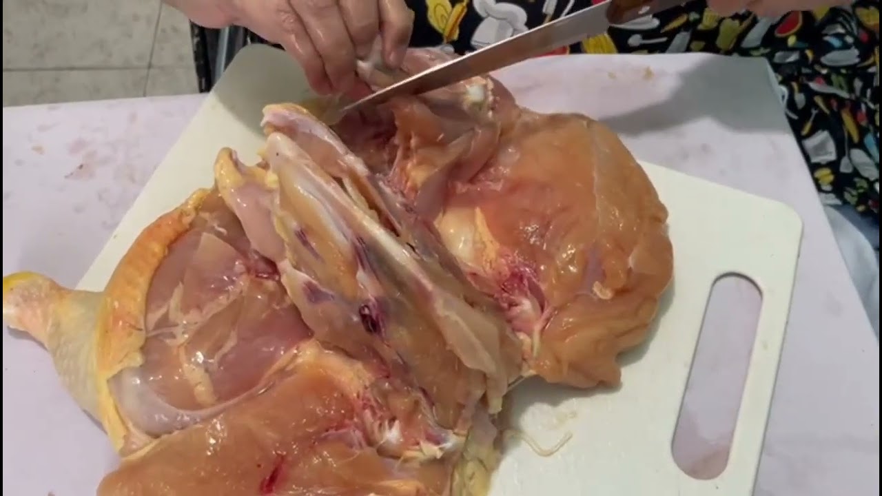 cómo deshuesar un pollo manera facil #pollo #recetas #pollorelleno