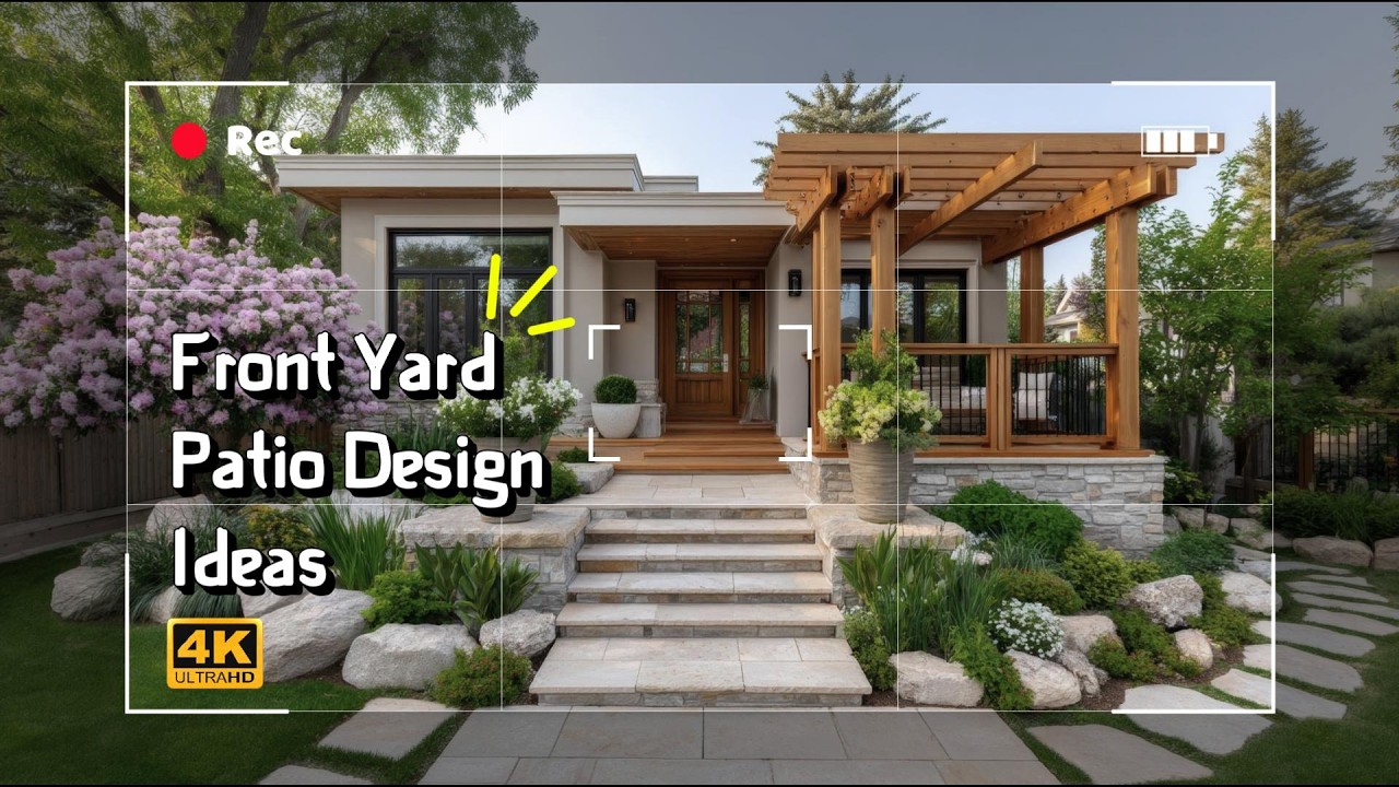 Front Yard Patio Design Ideas for Stunning Curb Appeal | Low Maintenance & Modern Landscaping
