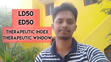 #63 LD50, ED50, Therapeutic Index, Therapeutic Window in Tamil