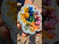 😱 OMG! Hidden Rainbow Crystal Geode Cracked Open – What Was Inside Shocked Everyone!
