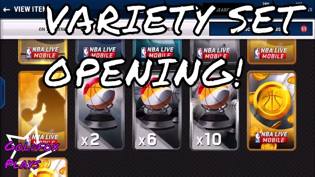VARIETY SET OPENING!! | 11 DIFFERENT ONES!! | NBA LIVE MOBILE