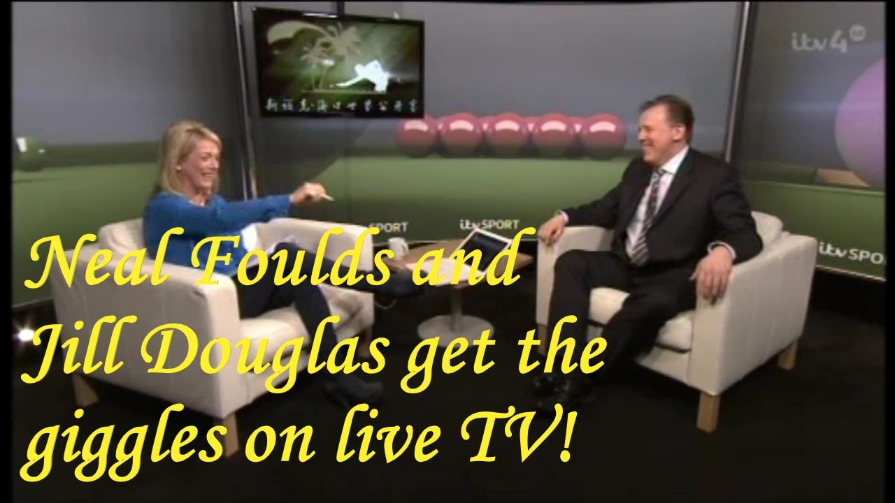 Neal Foulds and Jill Douglas get the giggles on ITV Snooker YouTube