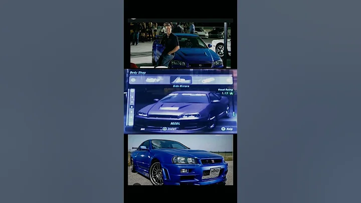 NFS underground 2: Trying to make Paul walker 's Blue Skyline R34 GTR🔥 #shorts#short#ps