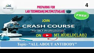 CRASH COURSE-ALL ABOUT ANTIBODIES/MLT/JMLT/LAB TECHNICIAN @MTWORLD-q1p 