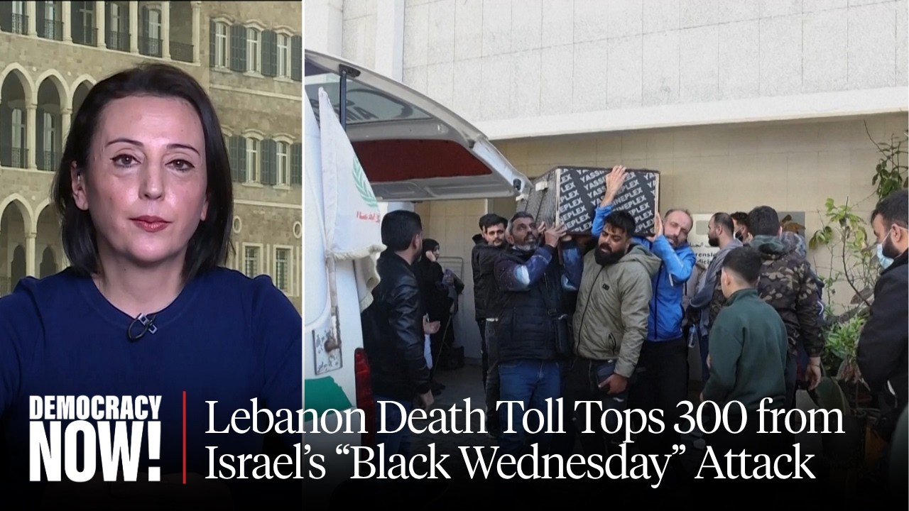 "10 Minutes of Terror": Lebanon Death Toll Tops 300 from Israel's "Black Wednesday" Attack
