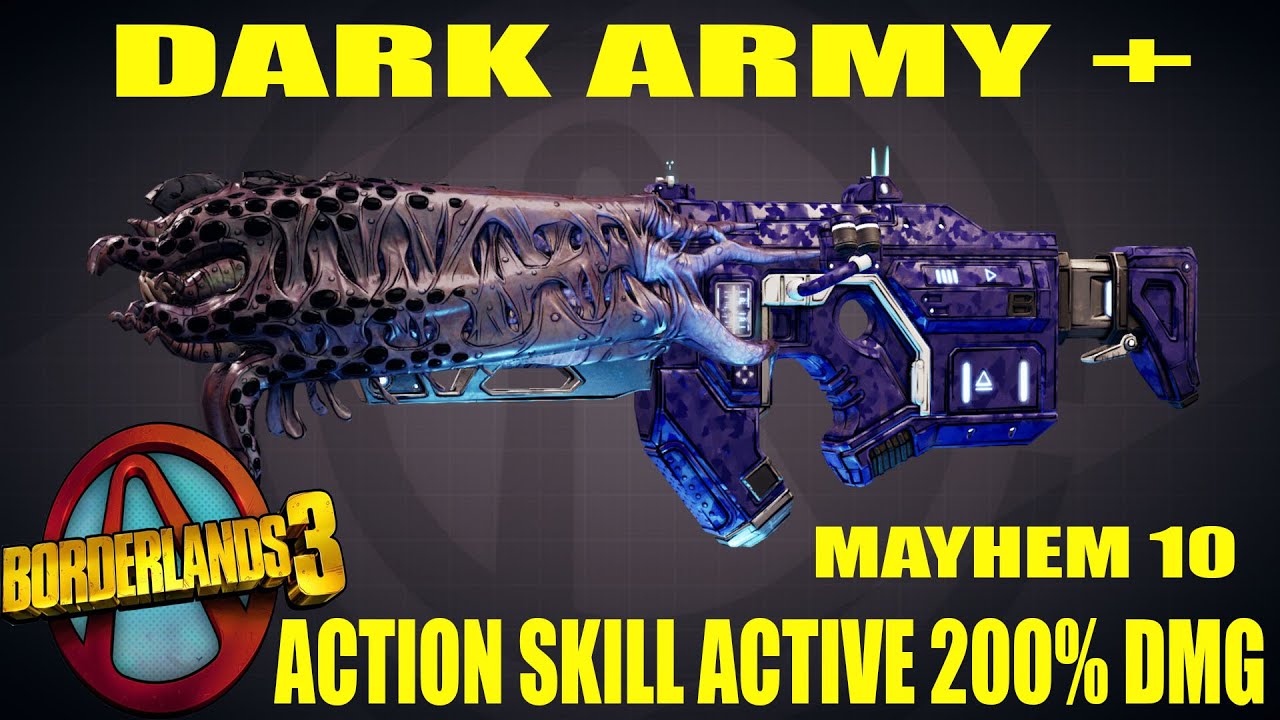BL3 - LVL 65 - Dark Army - Action Skill Active 200% - Mayhem 10