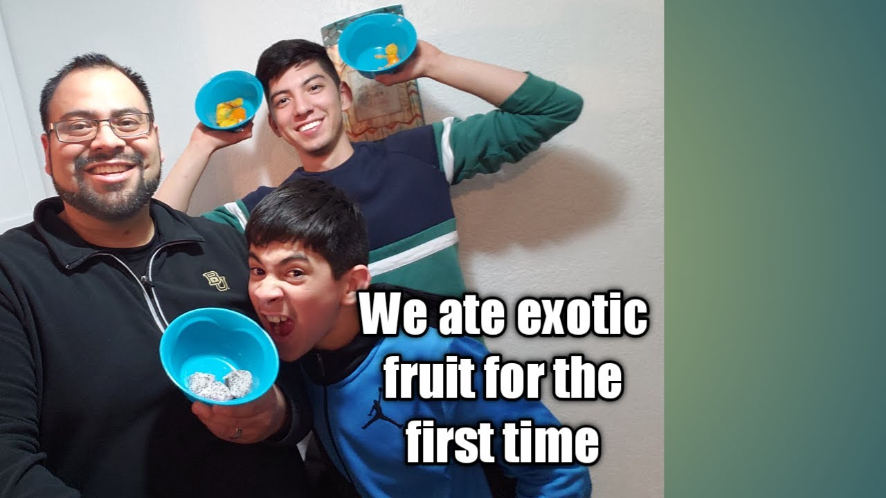 We ate exotic fruits - YouTube