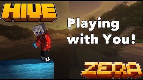 Minecraft Hive/Zeqa Playing with You! LIVE | Road to 400 subs