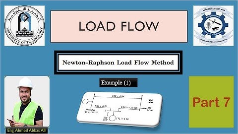 Newton Raphson Method ( Example 1 ) (Load flow Part 7)