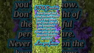 Never forget that I love you  #grandson #familylove #familytime #familybonding #followers