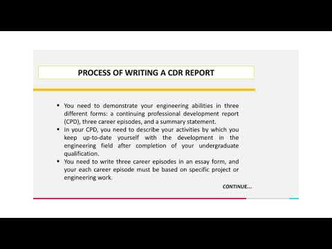 CDR Report For Production Or Plant Engineer