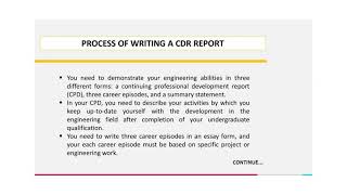 CDR Report For Production Or Plant Engineer