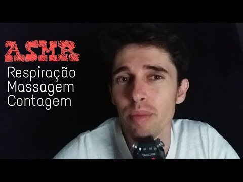 ASMR para RELAXAMENTO PROFUNDO! (respiração, massagem e contagem)