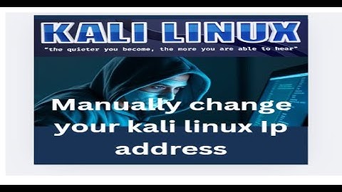 Change IP Address in Kali Linux (Easy Tutorial)