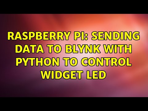 Raspberry Pi: Sending data to blynk with python to control widget LED