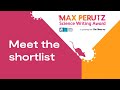 MRC Max Perutz Science Writing Award 2021: Meet the shortlist #MaxP21