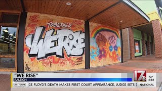 Artist talks about his 'Together We Rise' artwork at Cameron Village